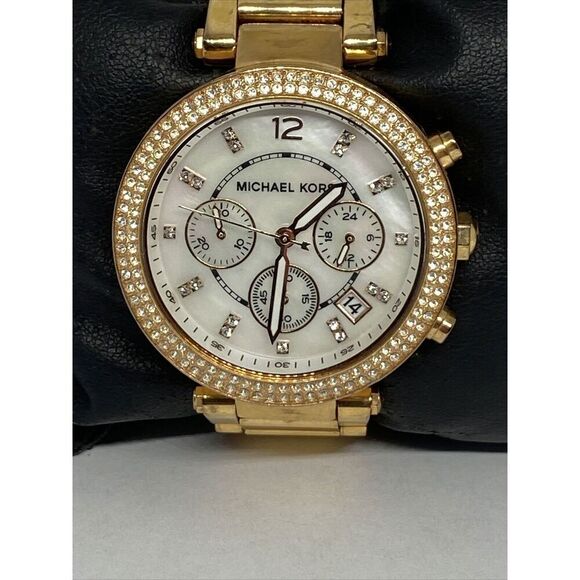 Michael Kors Parker MK5491 Women Stainless Steel Analog Dial Quartz Watch JK299 - Picture 2 of 12